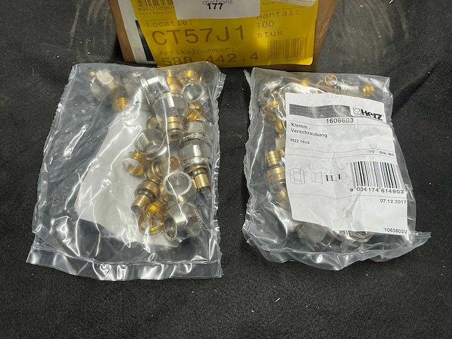 Herz m22 16x2 aansluitkoppelingen (30x) - afbeelding 2 van  3