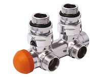 Herz ts3000 de luxe h-blok haaks 3/4" 2-pijps verchroomd - afbeelding 1 van  1
