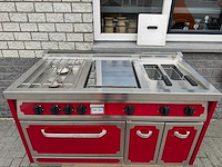 Herzog langen - frituur + gas fornuis + bakplaat + oven - keuken - afbeelding 1 van  7