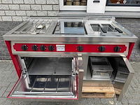 Herzog langen - frituur + gas fornuis + bakplaat + oven - keuken - afbeelding 2 van  7