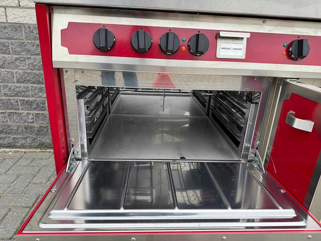 Herzog langen - frituur + gas fornuis + bakplaat + oven - keuken - afbeelding 4 van  9