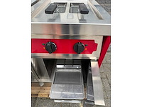 Herzog langen - frituur + gas fornuis + bakplaat + oven - keuken - afbeelding 5 van  9