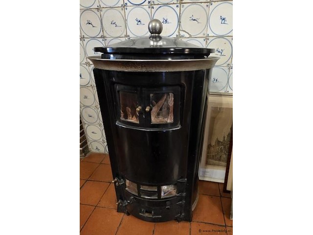 Hetelucht cilinderkachel, antiek - afbeelding 1 van  2