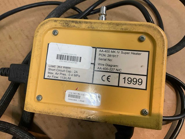 Hetelucht pistool tyco/electronics aa-400 super heater - afbeelding 6 van  6