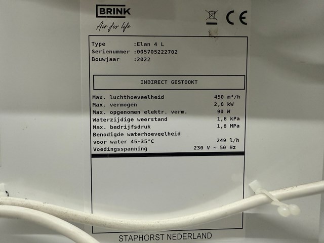 Heteluchtverwarming brink, elan 4 l, bouwjaar 2022 - afbeelding 6 van  6