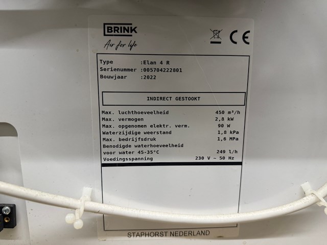 Heteluchtverwarming brink, elan 4 l - afbeelding 6 van  7