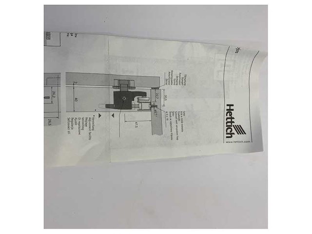 Hettich wingline 780 inklapbaar scharnier links - 9080212 - afbeelding 5 van  8