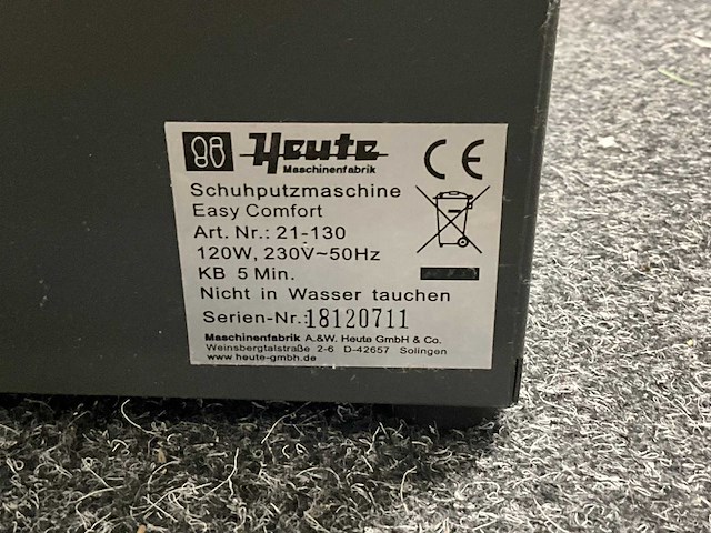 Heute schoenpoetsmachine - afbeelding 5 van  5