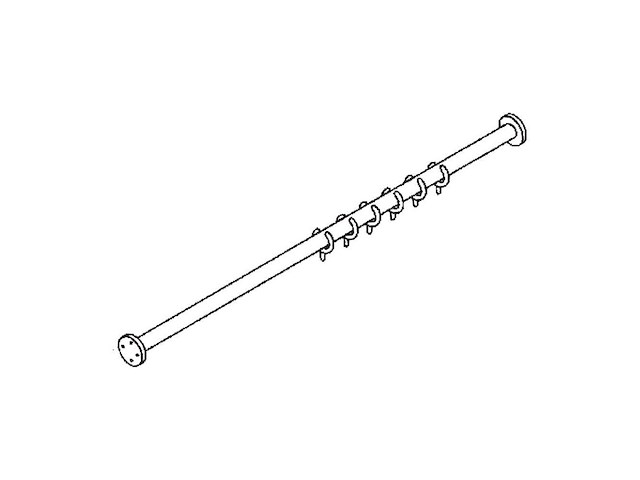 Hewi 1000mm 801.34.400-99 gordijnstang (10x) - afbeelding 2 van  4