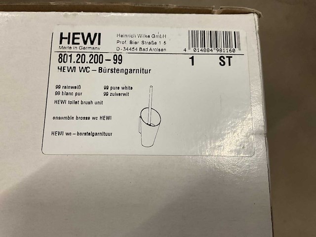 Hewi 801.20.200-99 toiletborstelset - afbeelding 2 van  2