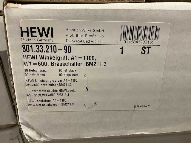 Hewi 801.33.210-90 hoeksteun met douchekophouder - afbeelding 3 van  3