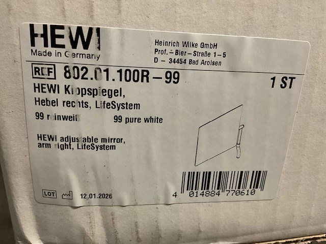 Hewi 802.01.100r-99 klapspiegel - afbeelding 3 van  3