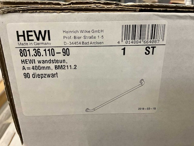 Hewi bm211.2 801.36.110-90 wandsteun (4x) - afbeelding 4 van  4