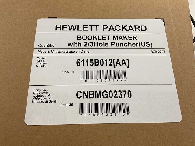 Hewlett packard 61158012 aa booklet maker - afbeelding 6 van  6