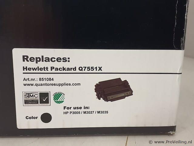 Hewlett packard compatibel tonercartridge 851084 - afbeelding 4 van  4
