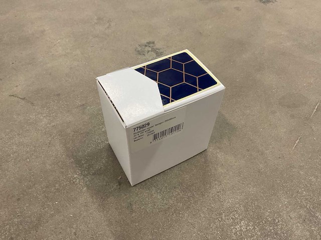Hexagon copper 200x60mm doos á 100 stuks sluitstickers (140x) - afbeelding 1 van  1