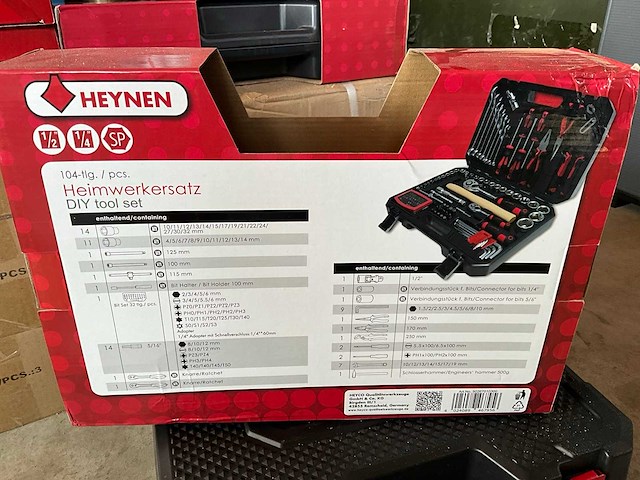 Heyco heyne 104-delig gereedschapskoffer - afbeelding 6 van  6