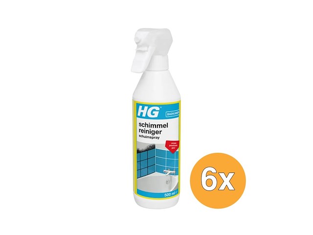 Hg schimmel & aanslagreiniger schuimspray 6 x 500 ml - afbeelding 1 van  1