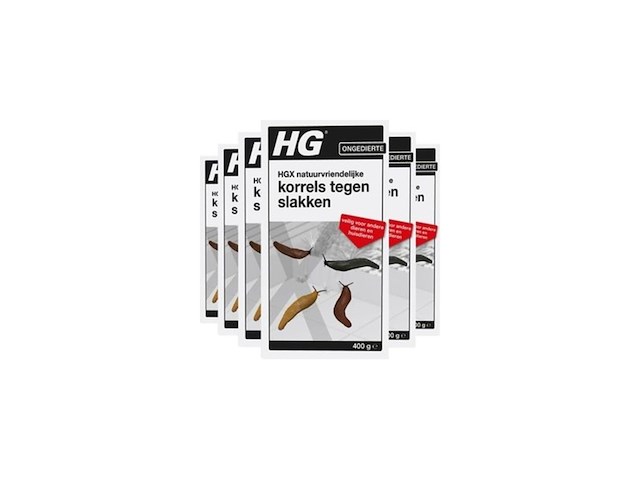Hg x natuurvriendelijke korrels tegen slakken 6 x 400 gr - afbeelding 1 van  2