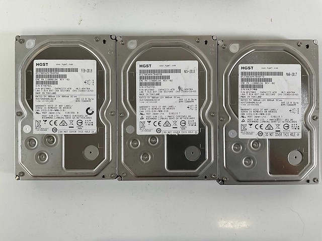 Hgst (118000194) 4 tb sas hdds (7x) - afbeelding 3 van  6