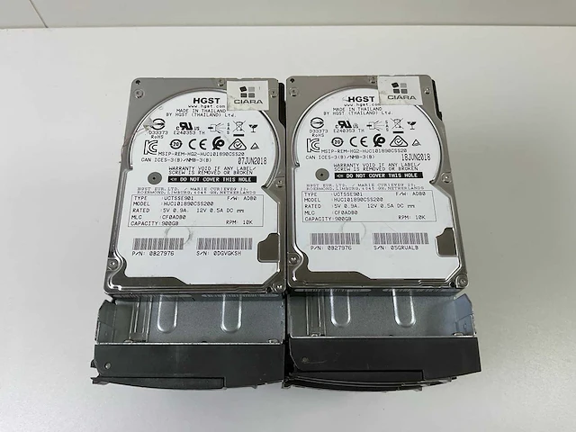 Hgst 16x 900 gb sas(huc101890css200) hdds (16x) - afbeelding 3 van  10