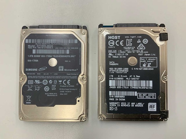 Hgst/samsung 1tb 5400/7200rpm sata hdd (10x) - afbeelding 2 van  3
