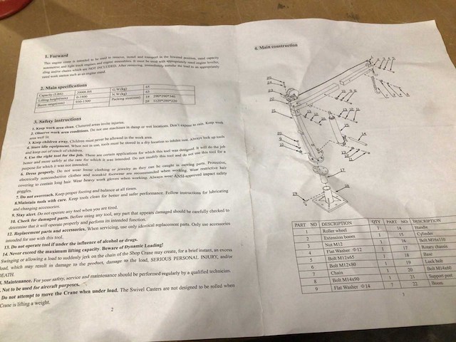 Hh - 900 kg - aanhangwagen laadkraan - afbeelding 7 van  15