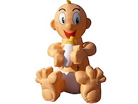 Hh - opblaasbare baby met fles - kiddy ride - afbeelding 1 van  2