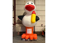 Hh - opblaasbare ooievaar - kiddy ride - afbeelding 3 van  4