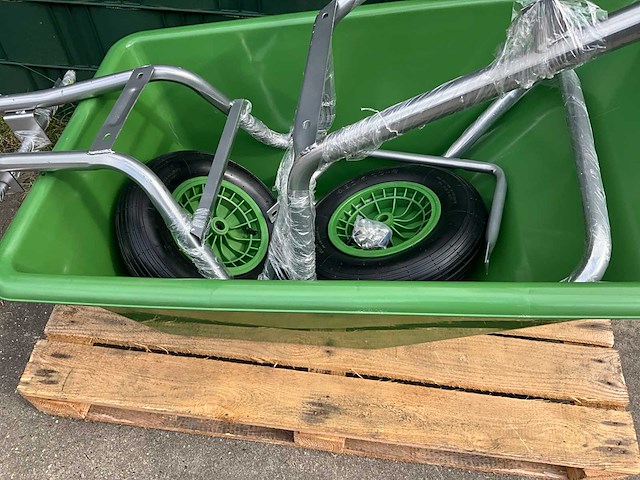 Hh - poly 160 liter 2 wielen - kruiwagen - afbeelding 5 van  18