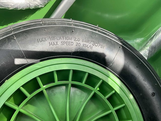 Hh - poly 160 liter 2 wielen - kruiwagen - afbeelding 2 van  2