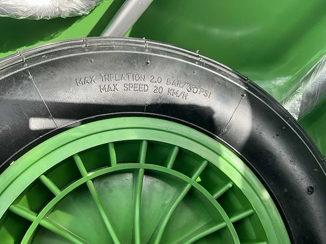 Hh - poly 160 liter 2 wielen - kruiwagen - afbeelding 10 van  18