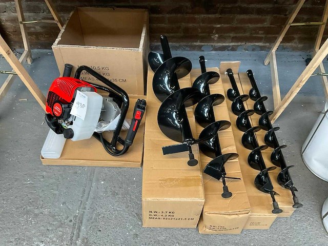 Hh - tmd520-3 - grondboor incl. 4 boren - afbeelding 1 van  5