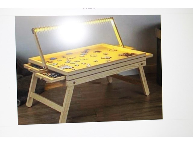 Hi puzzelplaat met opberglades - incusief verlichting - 72 x 53 cm - 1.000 stukjes - afbeelding 7 van  7