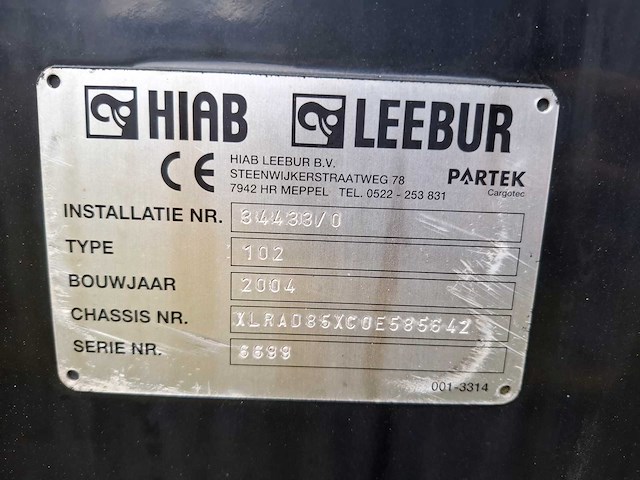 Hiab leebur - 2004 - 102 - afzet afvalcontainer - afbeelding 8 van  16
