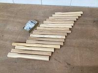 Hickory diverse hamerstelen met wig (17x) - afbeelding 1 van  5