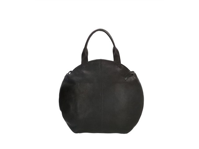 Hide & stitches cote d azur shopper zwart 100% leer - afbeelding 1 van  3