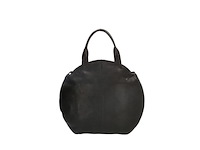 Hide & stitches cote d azur shopper zwart 100% leer - afbeelding 1 van  3