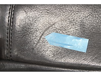 Hide & stitches cote d azur shopper zwart 100% leer - afbeelding 3 van  3