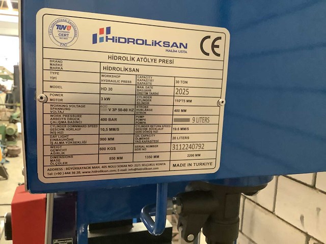 Hidroliksan - 2025 - hd 30 - garagepers - afbeelding 5 van  5