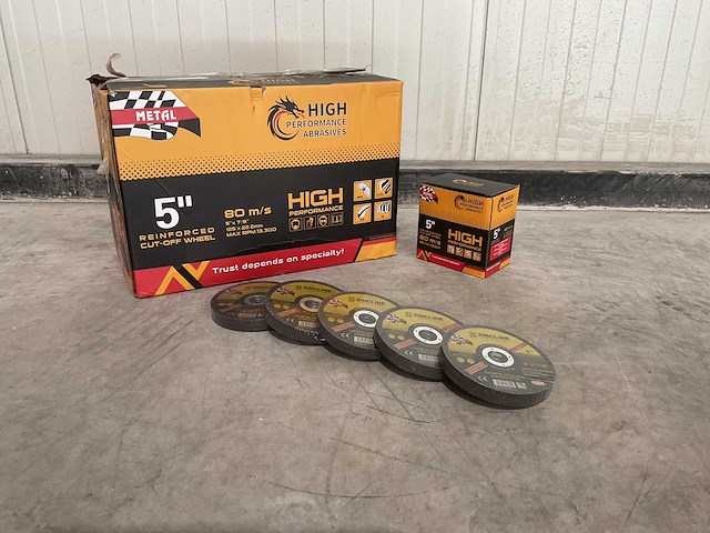 High performance abrasives 125 mm slijpschijf (300x) - afbeelding 1 van  5