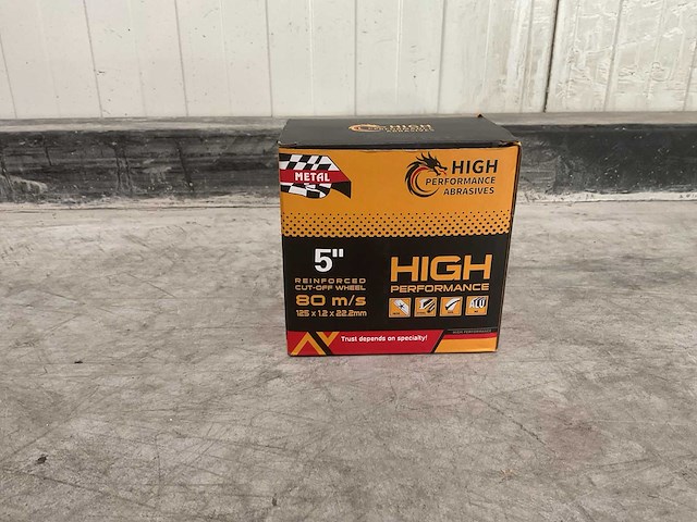 High performance abrasives 125 mm slijpschijf (300x) - afbeelding 3 van  5