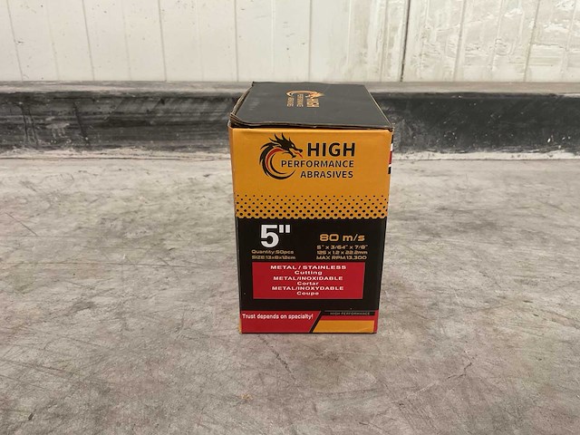 High performance abrasives 125 mm slijpschijf (300x) - afbeelding 4 van  5