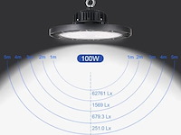 Highbay ufo 100w - pro design smd - dimbaar - koud wit 6500k x (20) - afbeelding 2 van  9