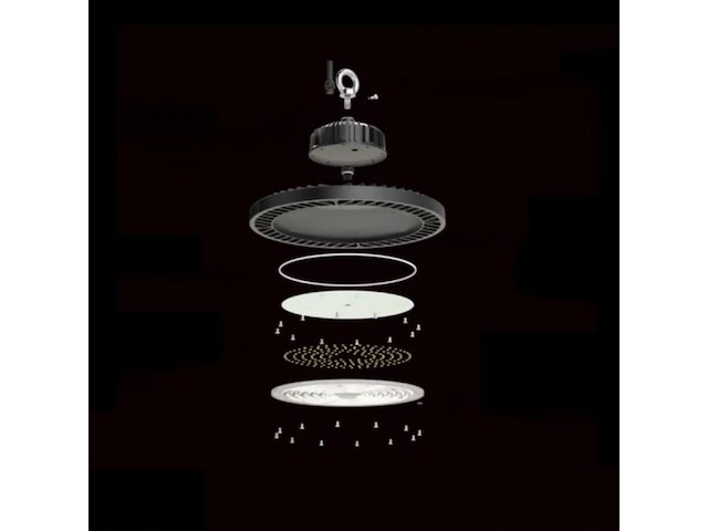 Highbay ufo 100w - pro design smd - dimbaar - koud wit 6500k x (4) - afbeelding 5 van  8