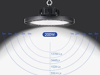 Highbay ufo 200w - pro design smd - dimbaar - koud wit 6500k x (20) - afbeelding 2 van  9