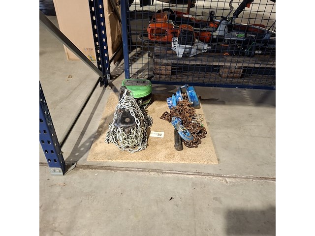 Hijs set bestaande uit handkettingtakel 3000kg en rateltakel 1500kg estil est 30 en lewis - afbeelding 2 van  10