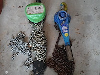 Hijs set bestaande uit handkettingtakel 3000kg en rateltakel 1500kg estil est 30 en lewis - afbeelding 1 van  10