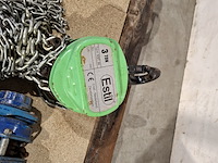 Hijs set bestaande uit handkettingtakel 3000kg en rateltakel 1500kg estil est 30 en lewis - afbeelding 4 van  10