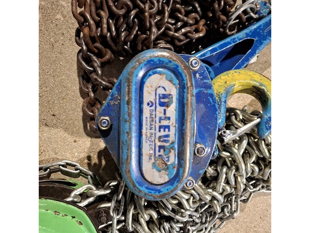 Hijs set bestaande uit handkettingtakel 3000kg en rateltakel 1500kg estil est 30 en lewis - afbeelding 7 van  10